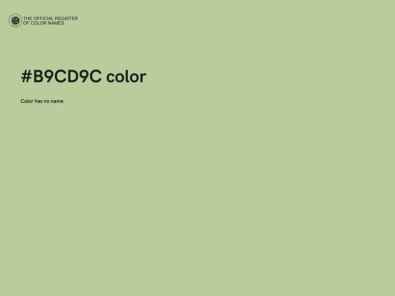 #B9CD9C color image