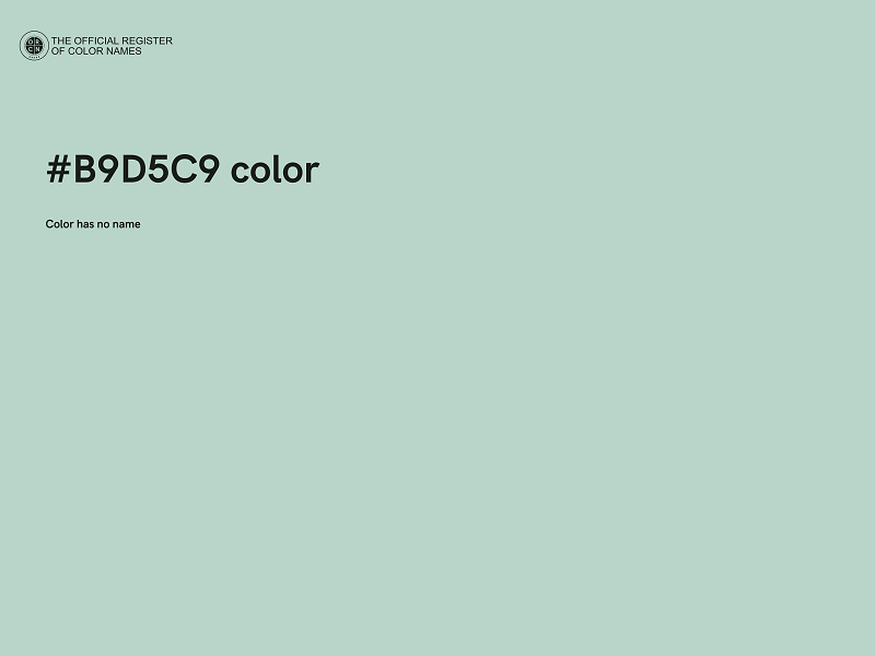 #B9D5C9 color image