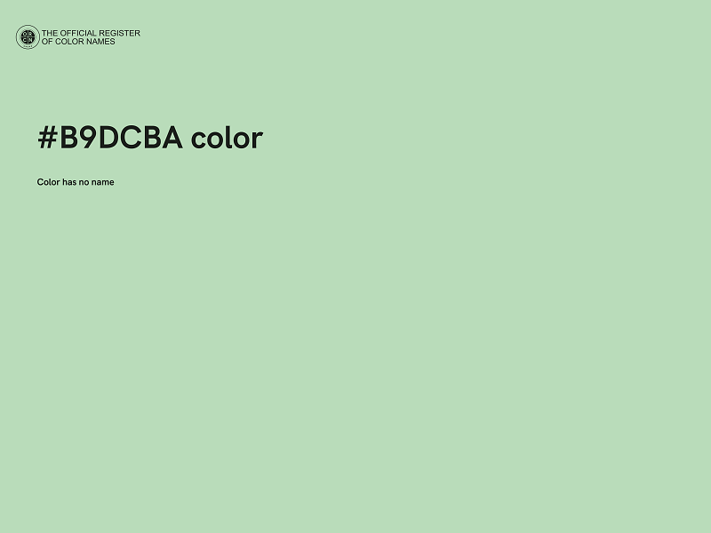 #B9DCBA color image