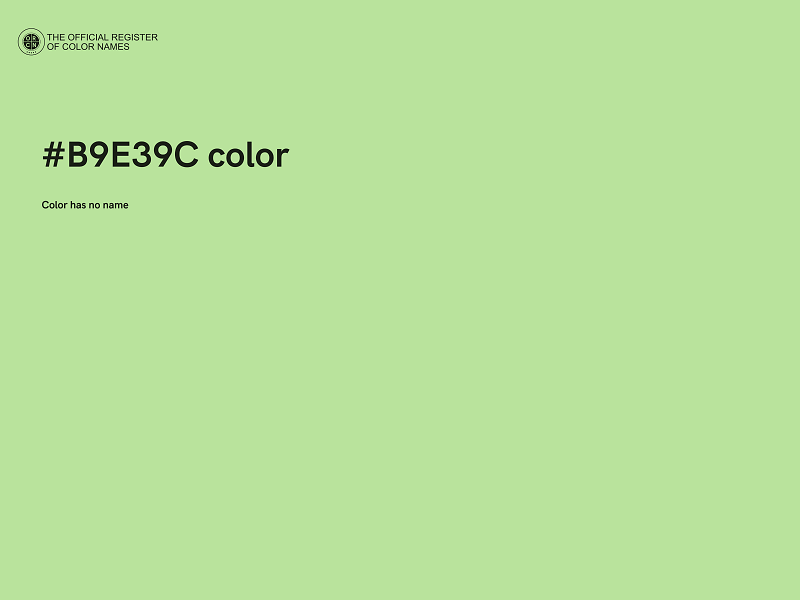 #B9E39C color image