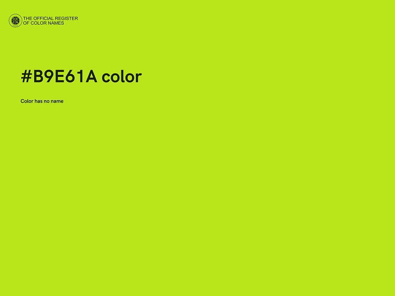 #B9E61A color image