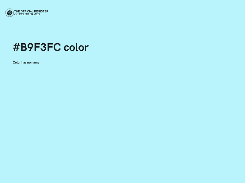 #B9F3FC color image