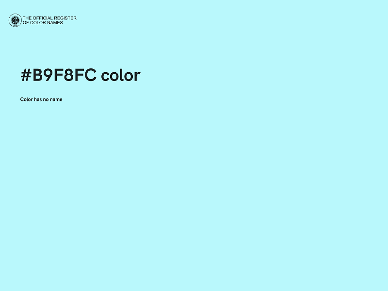 #B9F8FC color image