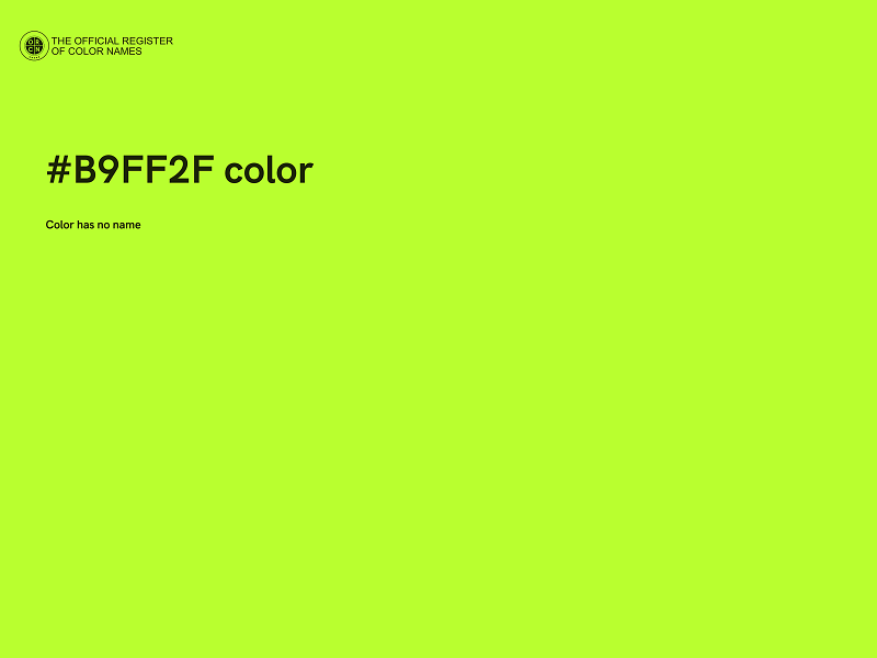 #B9FF2F color image