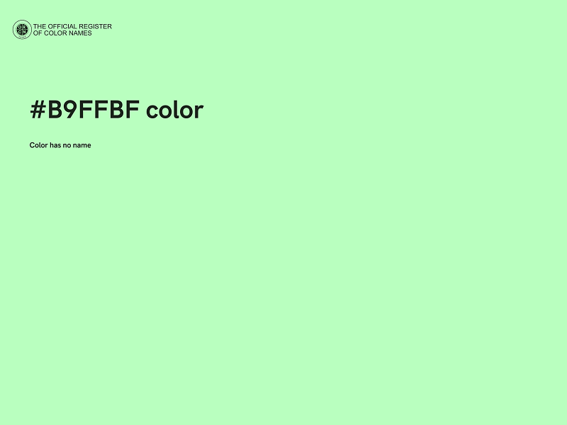 #B9FFBF color image