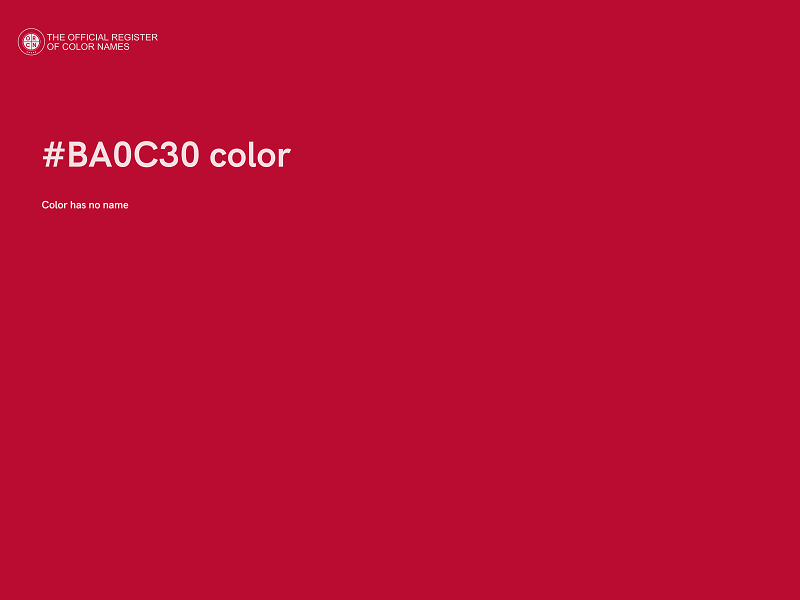 #BA0C30 color image