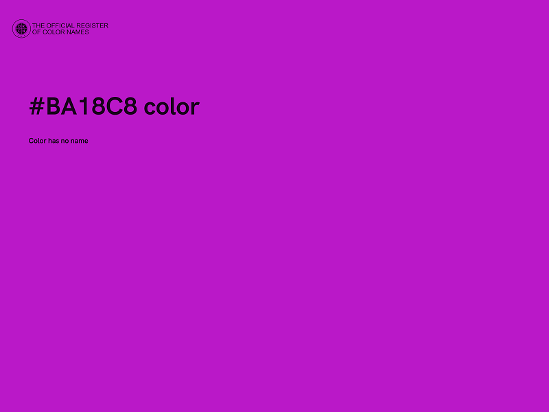 #BA18C8 color image