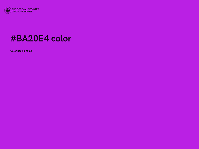 #BA20E4 color image