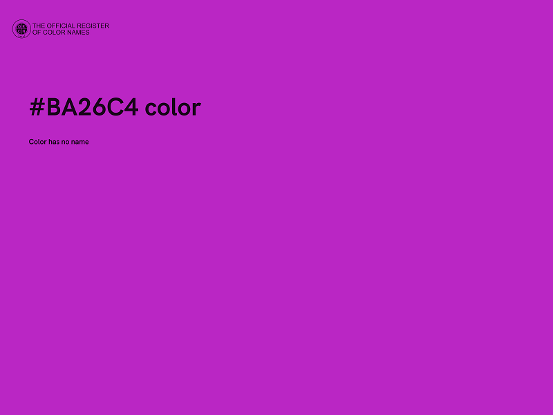 #BA26C4 color image