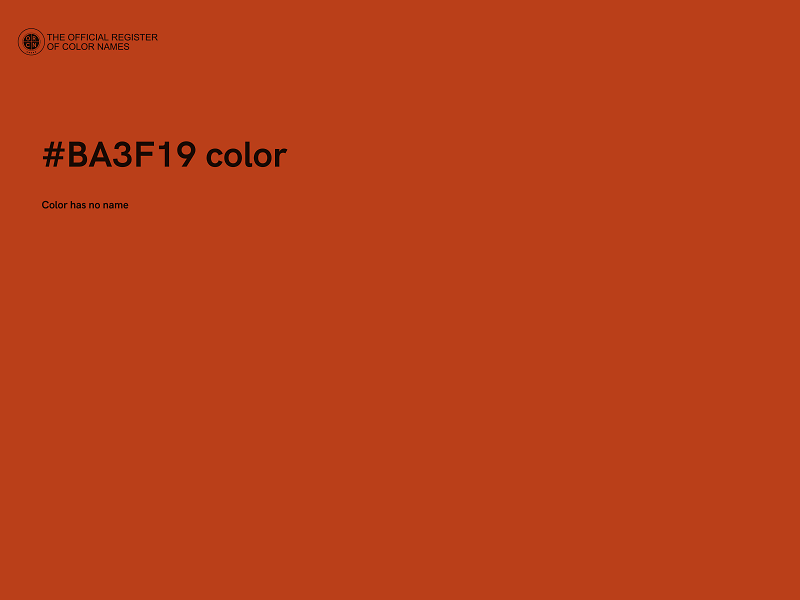 #BA3F19 color image