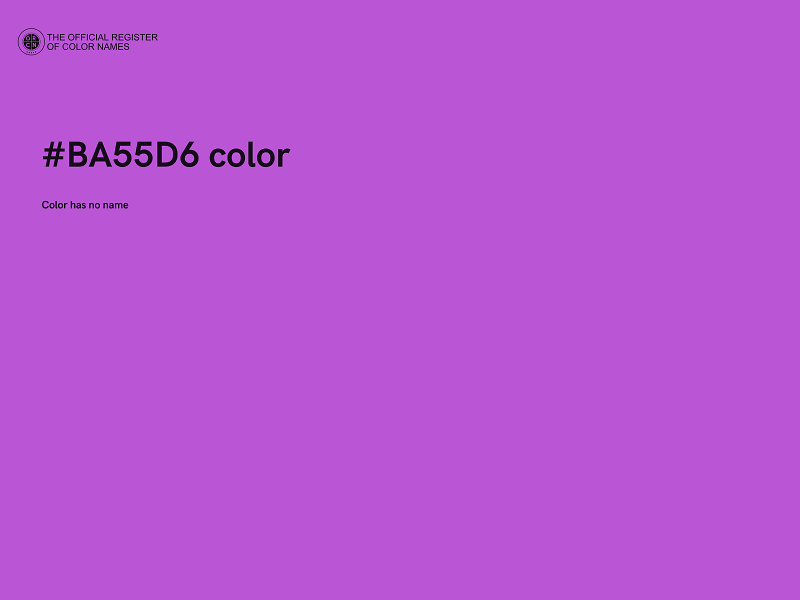 #BA55D6 color image