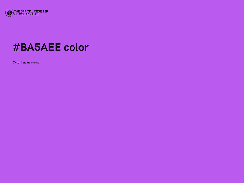 #BA5AEE color image