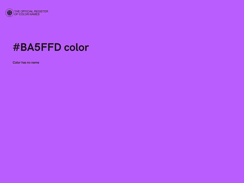 #BA5FFD color image