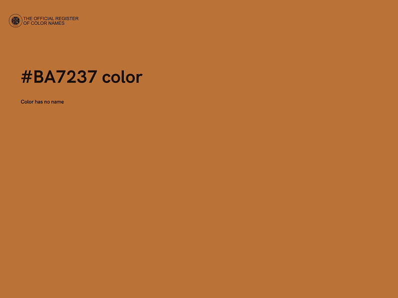 #BA7237 color image