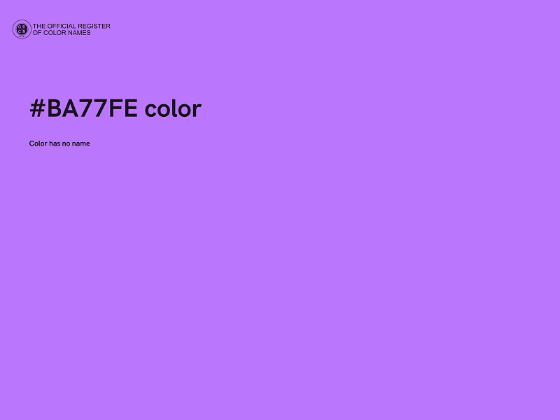 #BA77FE color image