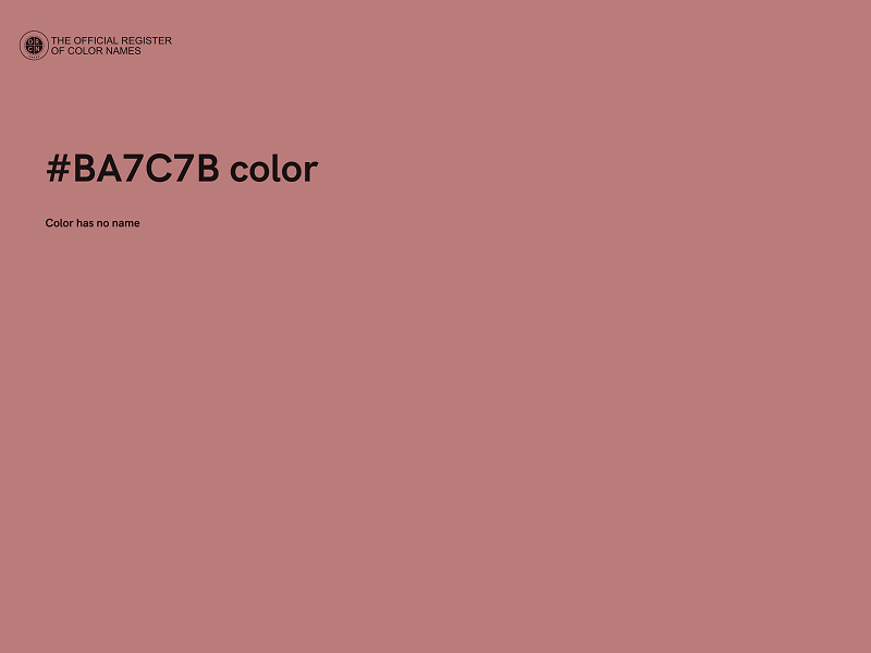 #BA7C7B color image