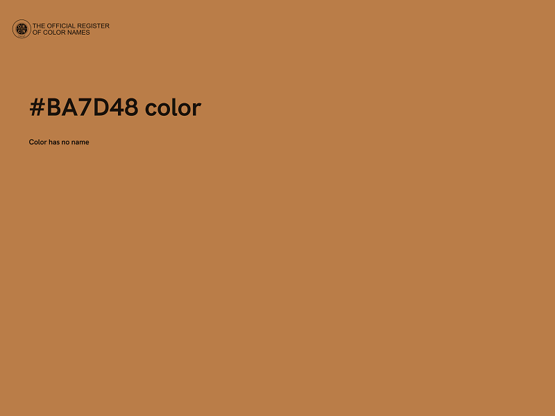 #BA7D48 color image