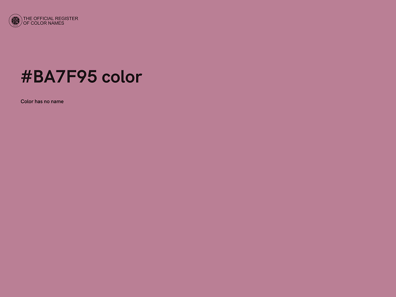 #BA7F95 color image