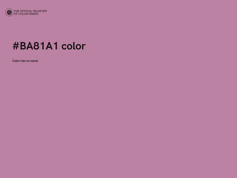 #BA81A1 color image