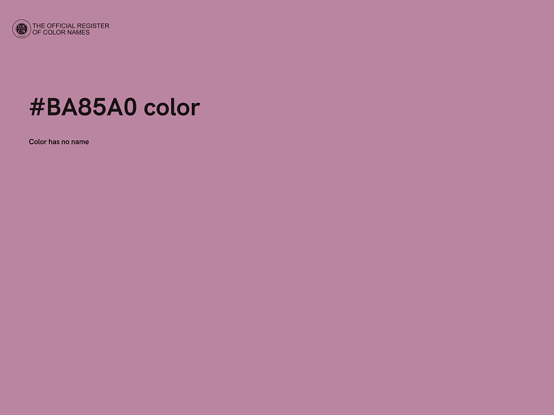 #BA85A0 color image