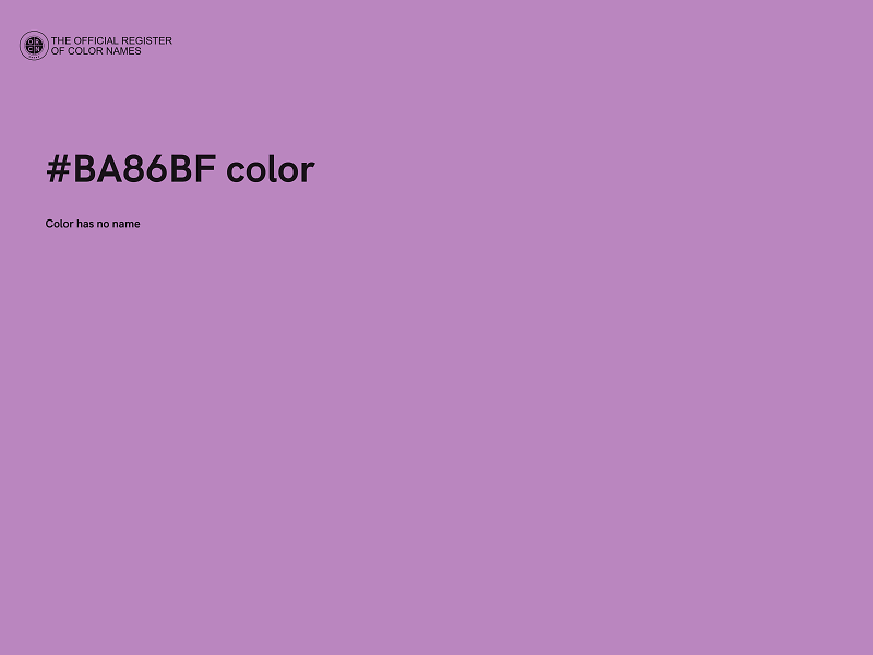 #BA86BF color image