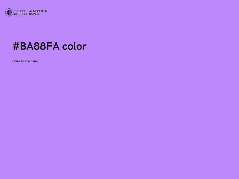 #BA88FA color image