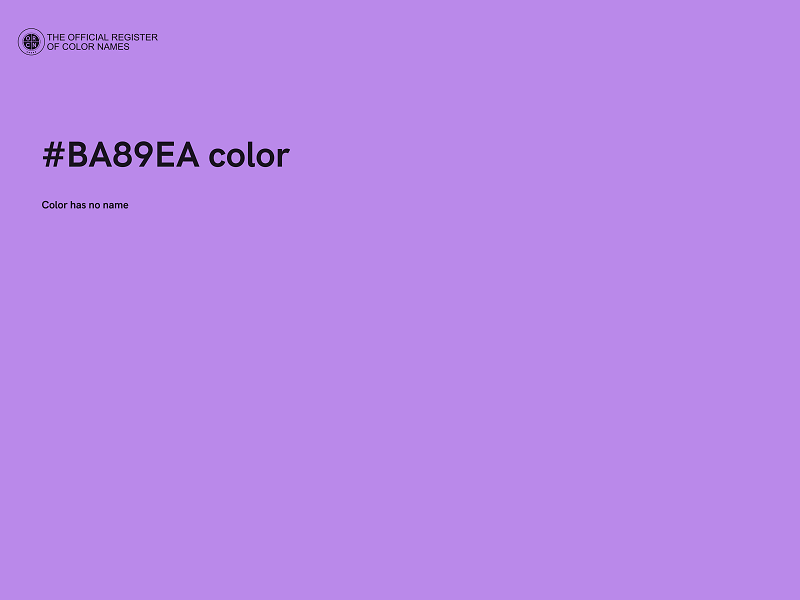 #BA89EA color image