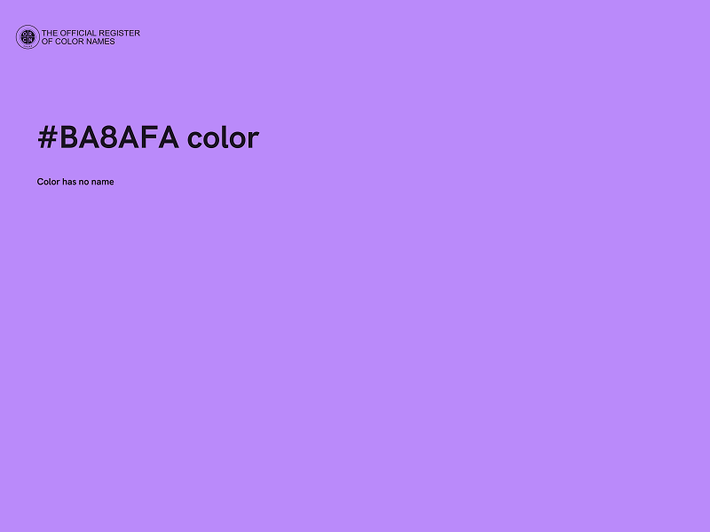 #BA8AFA color image