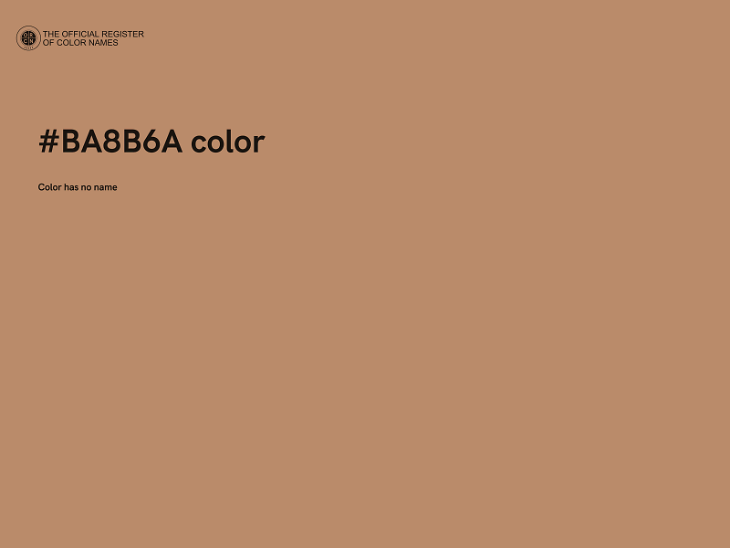 #BA8B6A color image