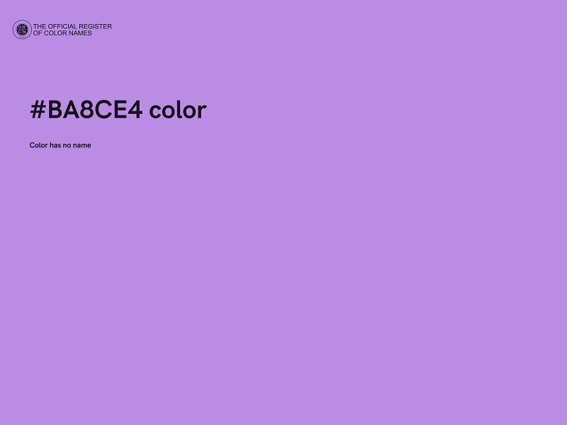 #BA8CE4 color image