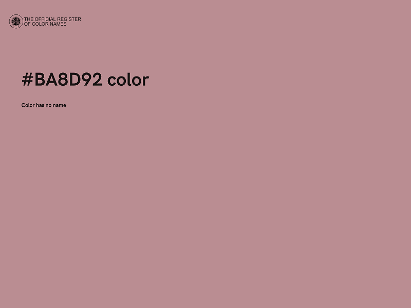 #BA8D92 color image