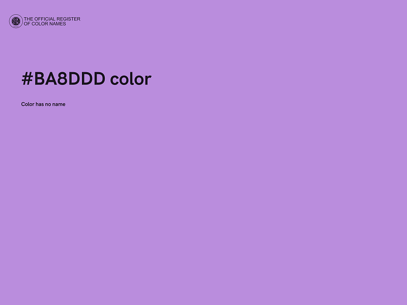 #BA8DDD color image