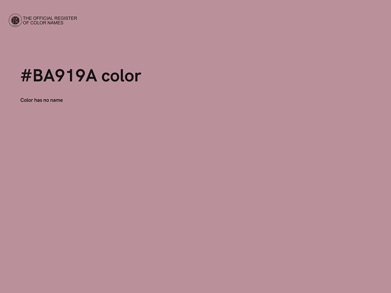 #BA919A color image