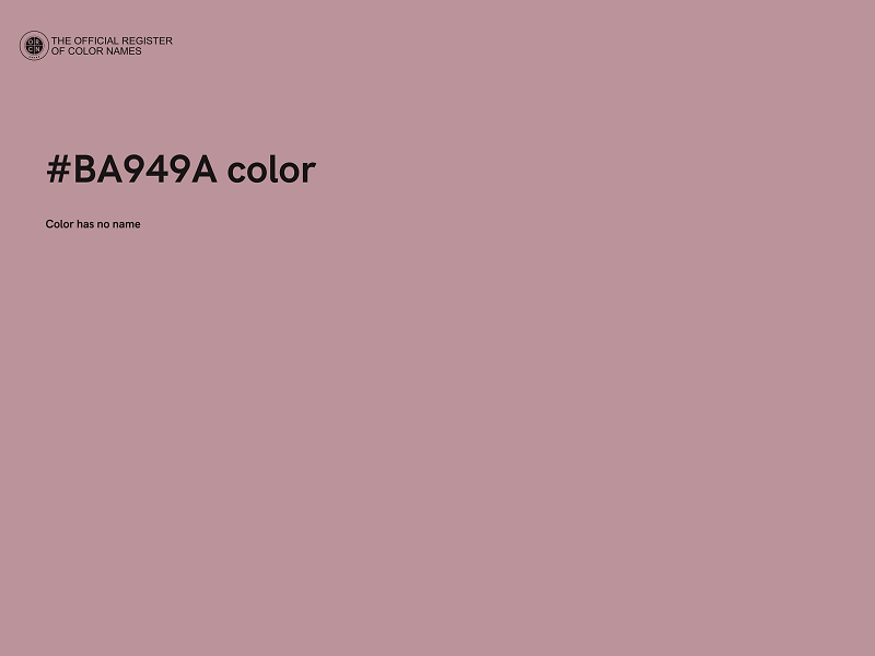 #BA949A color image