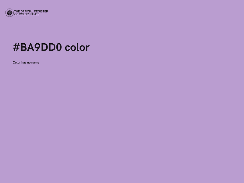 #BA9DD0 color image