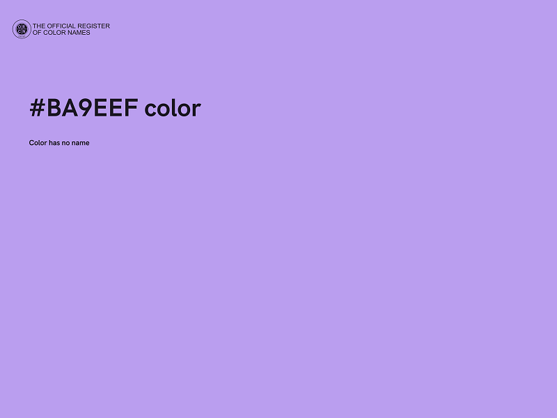 #BA9EEF color image