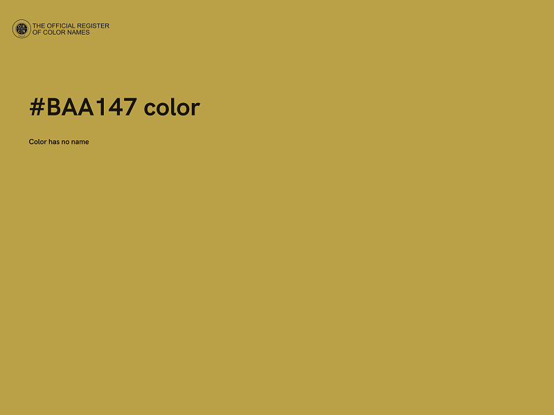 #BAA147 color image