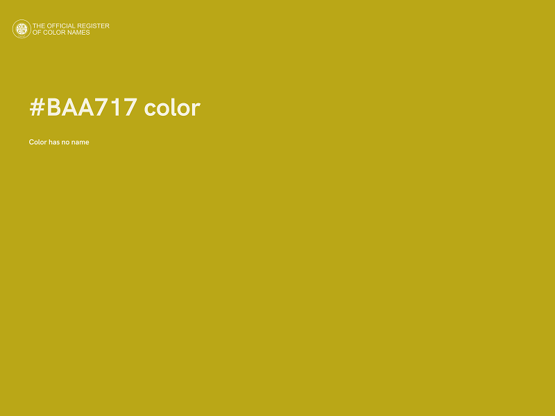 #BAA717 color image