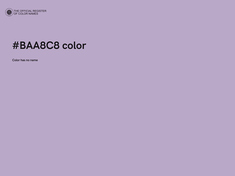 #BAA8C8 color image