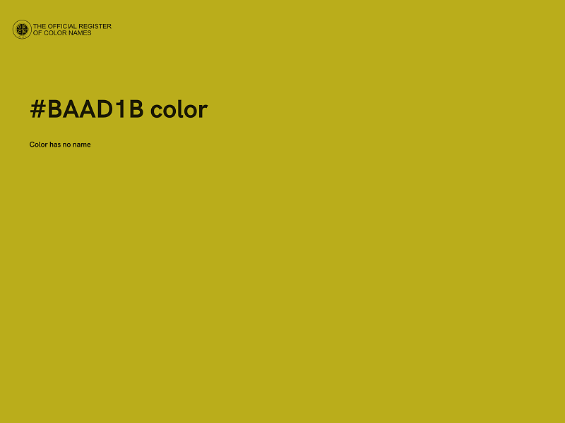 #BAAD1B color image