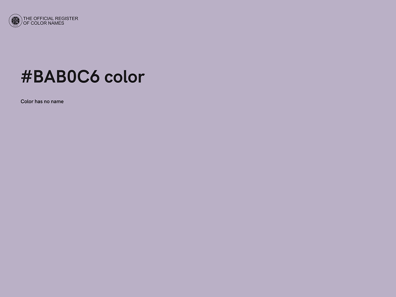 #BAB0C6 color image