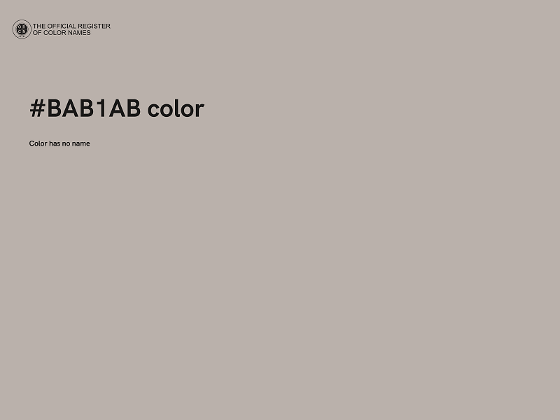 #BAB1AB color image