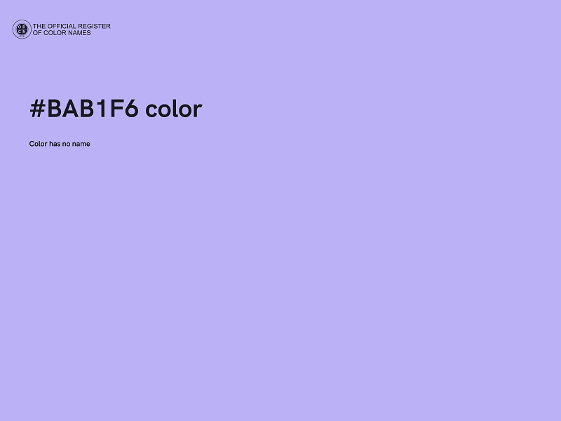 #BAB1F6 color image