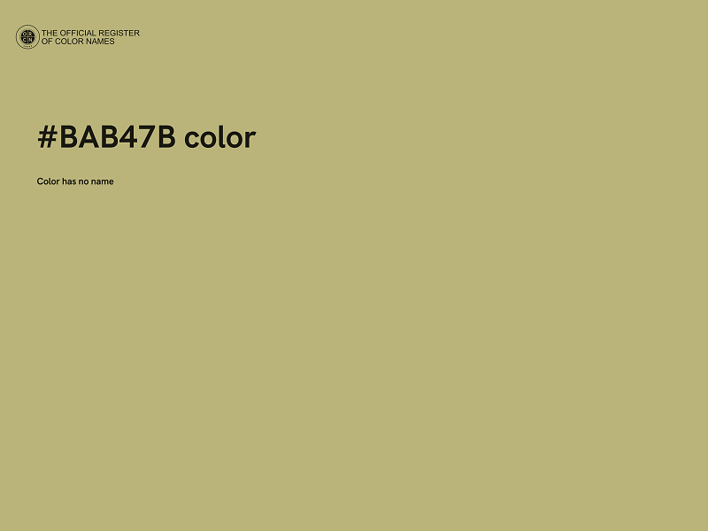 #BAB47B color image