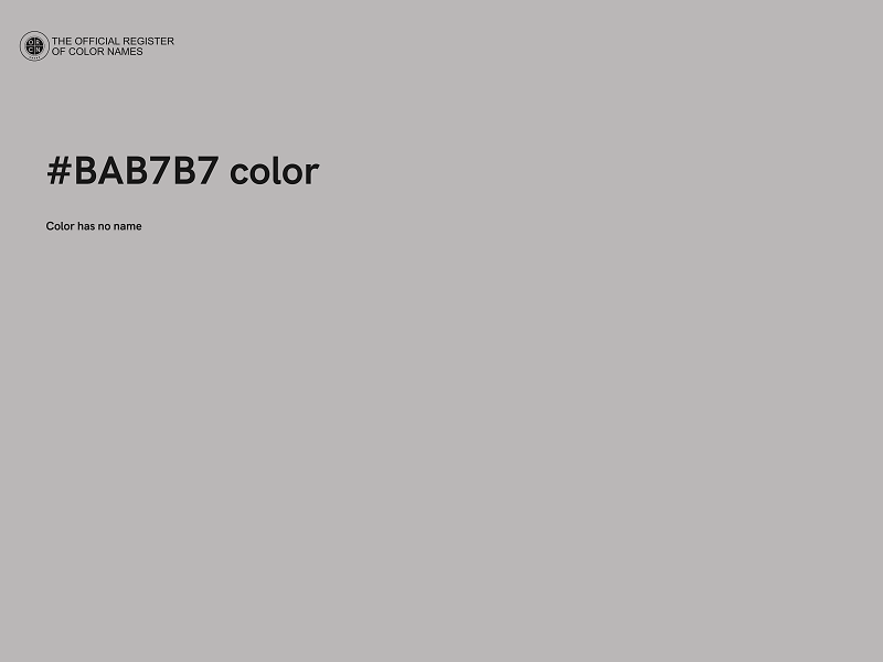 #BAB7B7 color image