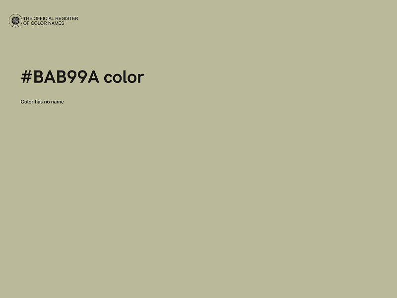 #BAB99A color image