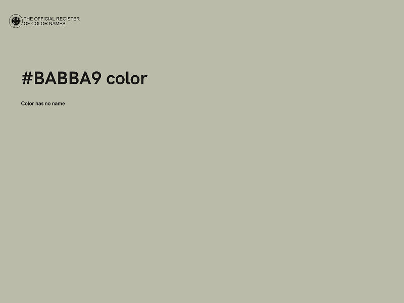 #BABBA9 color image