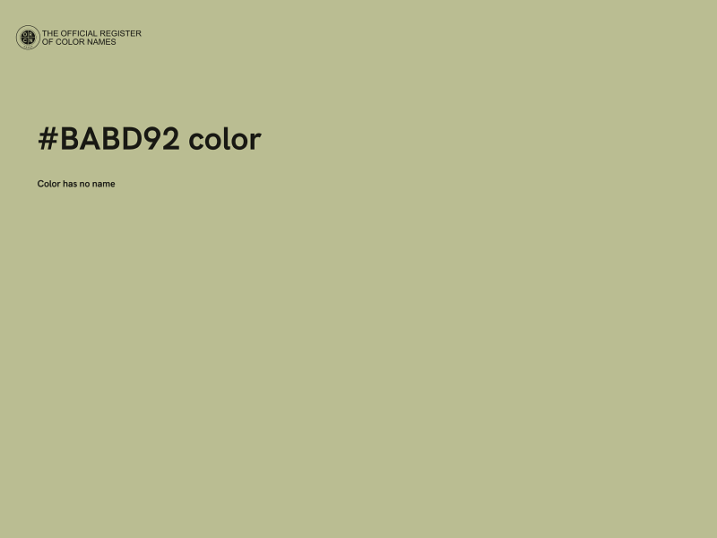 #BABD92 color image