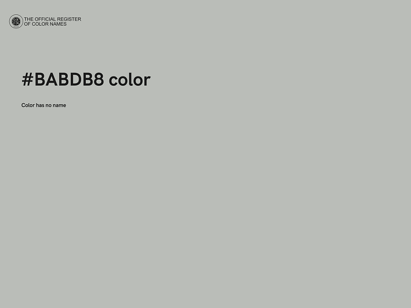 #BABDB8 color image