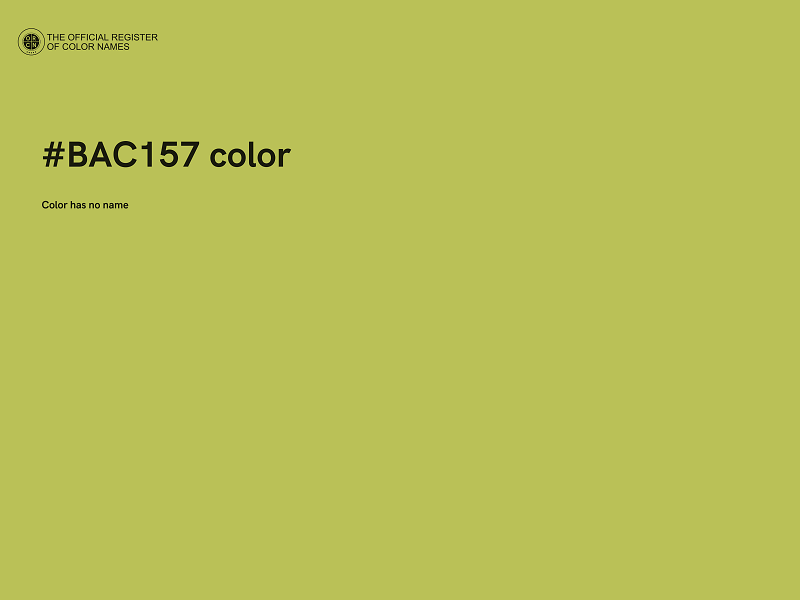 #BAC157 color image